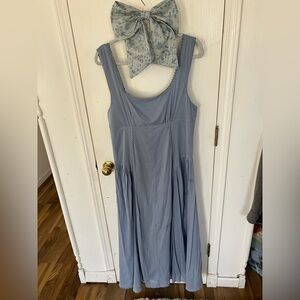ASOS Light Blue garden party Midi / Maxi dress, never worn, size 12